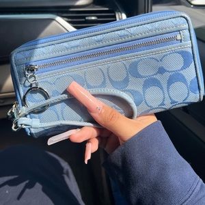 SOLD: Y2K Blue Coach Wallet
